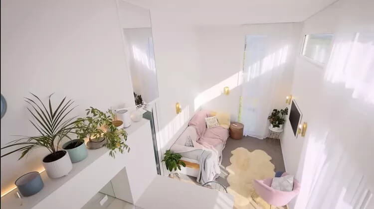 Designer's Mirror-Filled Tiny House Is a Family Home for Two